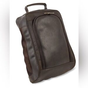 Claire Chase Leather Shoe Bag